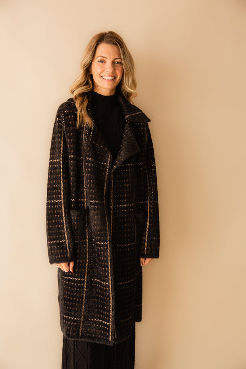 Marceau Houndstooth Coat