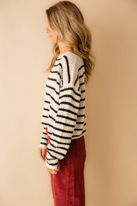 Rosalind Striped Crop Sweater