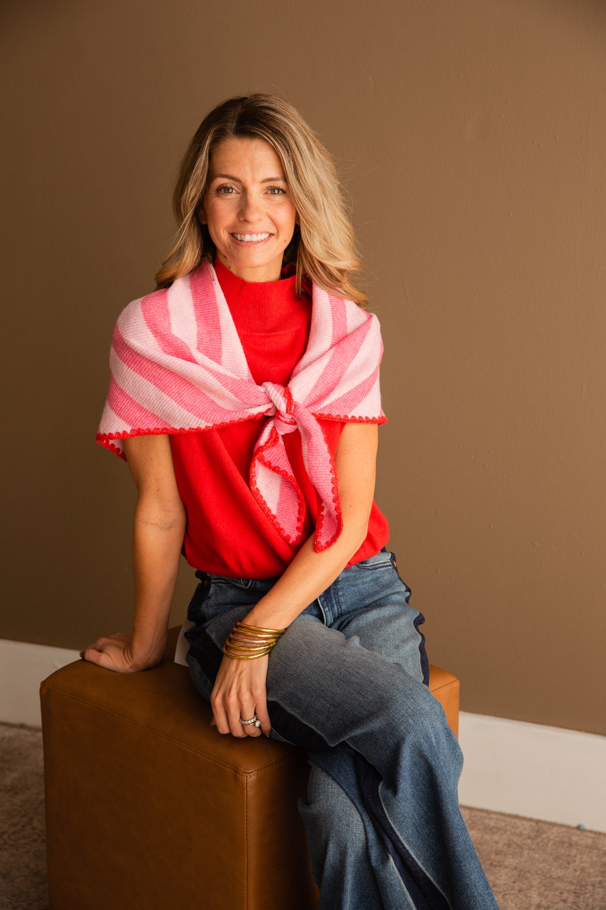 Mock Neck Sleeveless Knit Top