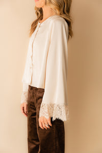 Darlin Lace Trim Blouse
