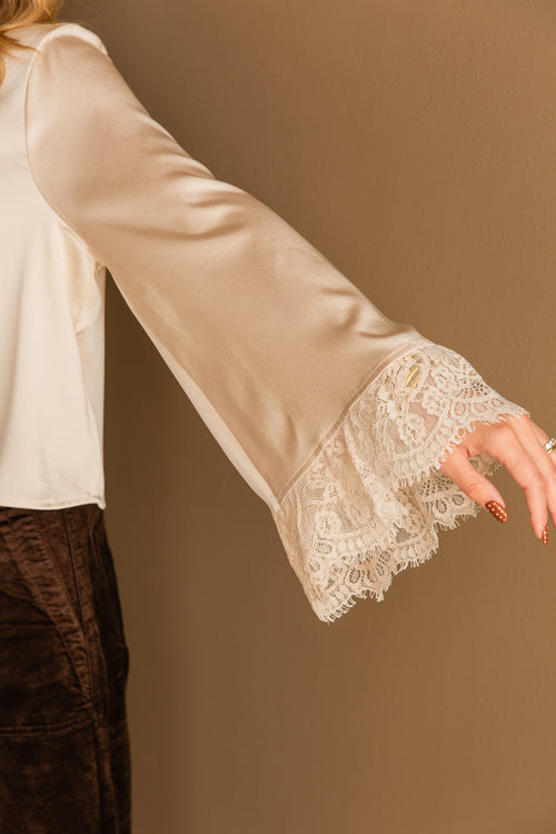 Darlin Lace Trim Blouse