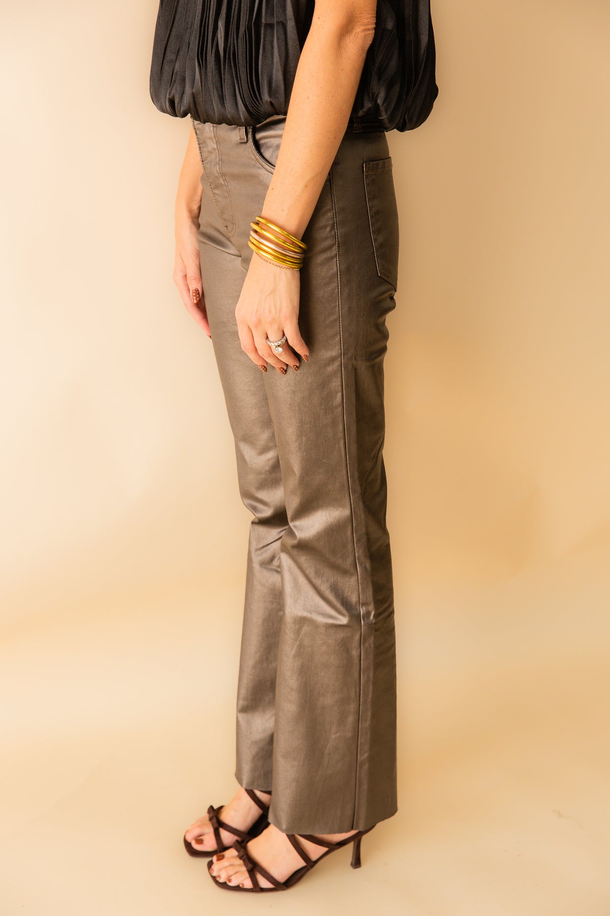 Kelly High Rise Fab Ab Kick Flare Inset Leg