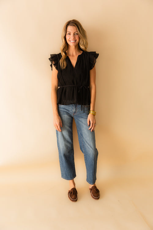 Nightcap Ruffle Sleeve Blouse