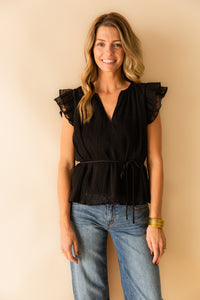 Nightcap Ruffle Sleeve Blouse