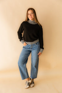 Stacey Contrast Rib Sweater