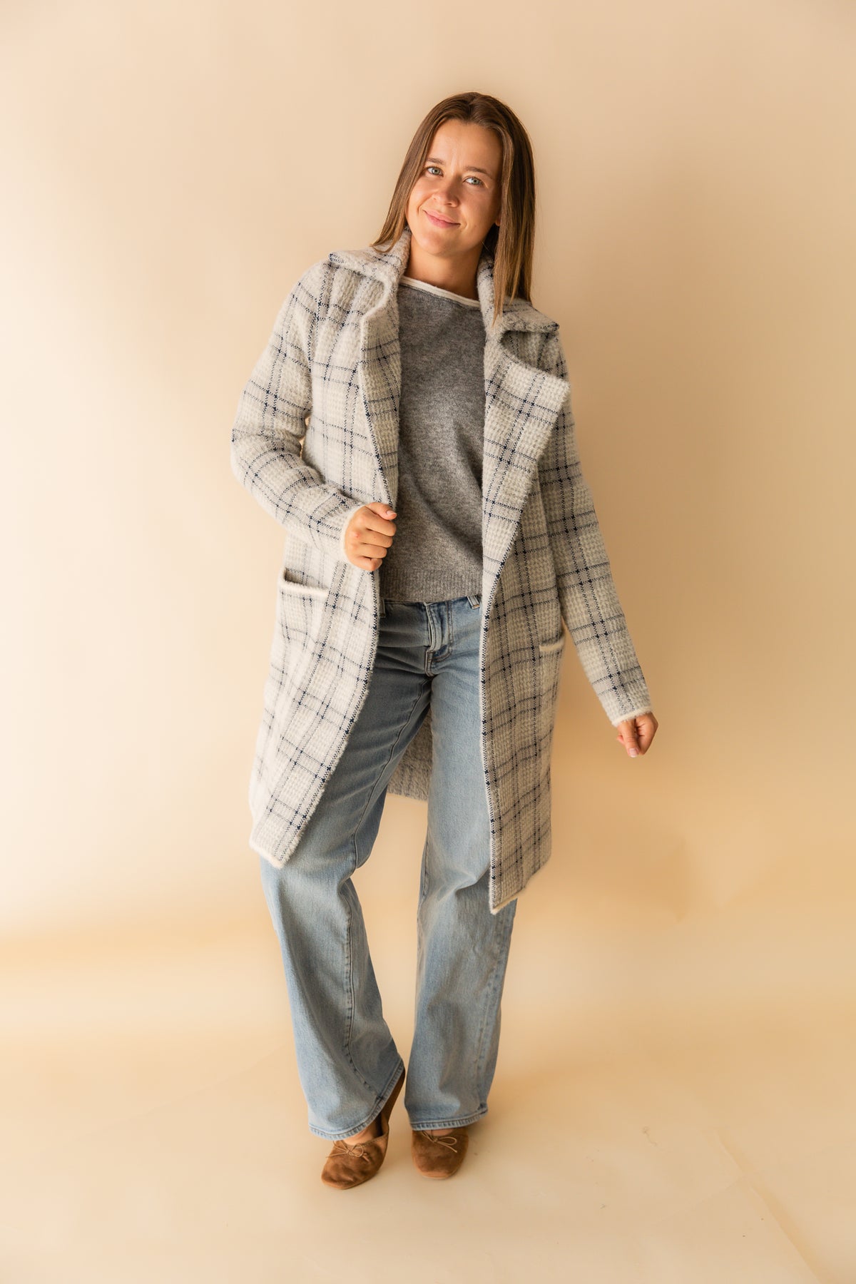 Marlo Plaid Coat