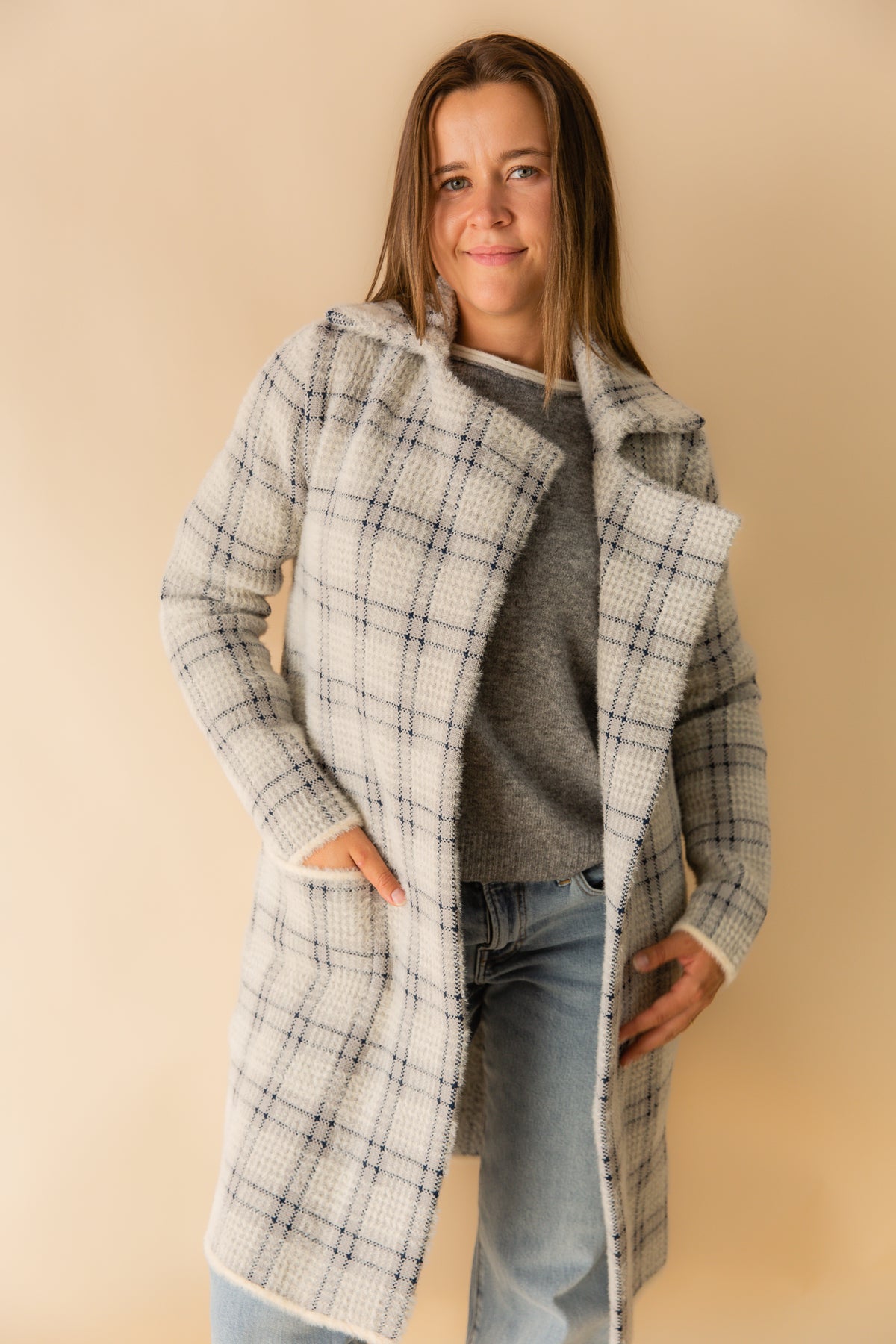 Marlo Plaid Coat