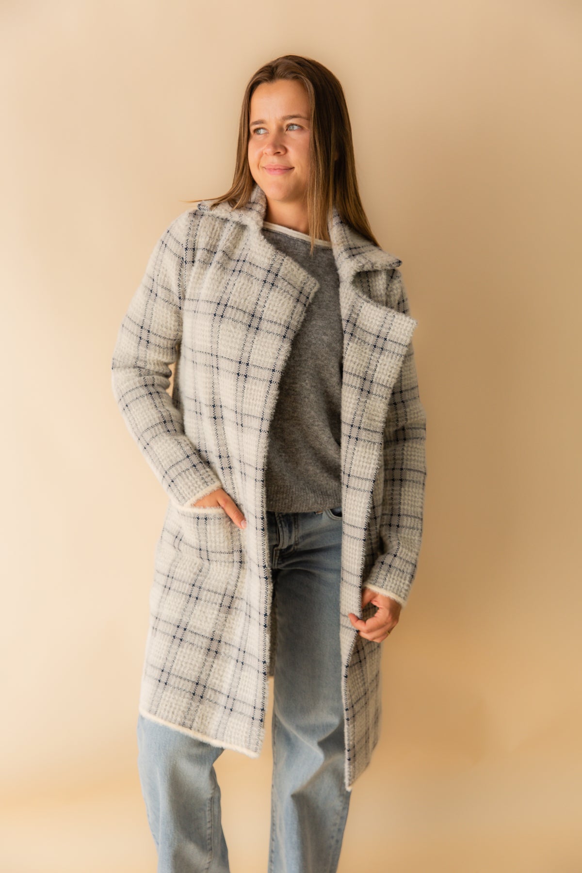 Marlo Plaid Coat