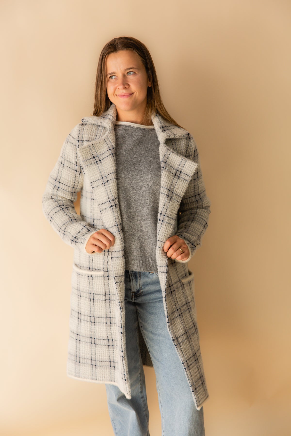 Marlo Plaid Coat