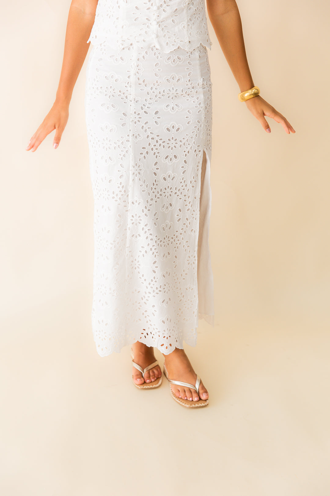 Emrie Eyelet Skirt
