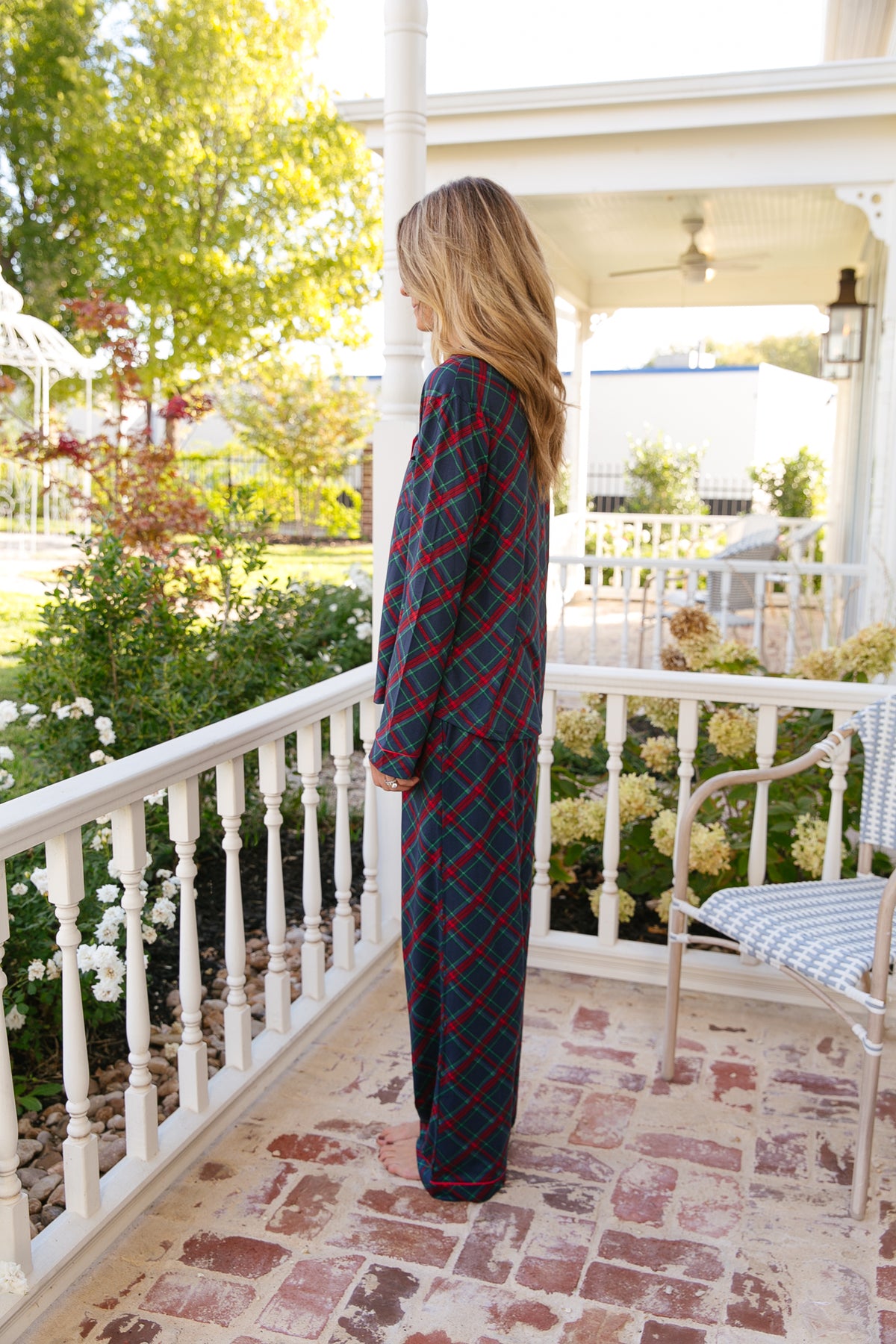 Layton Plaid L/S Button Up Sleep Shirt