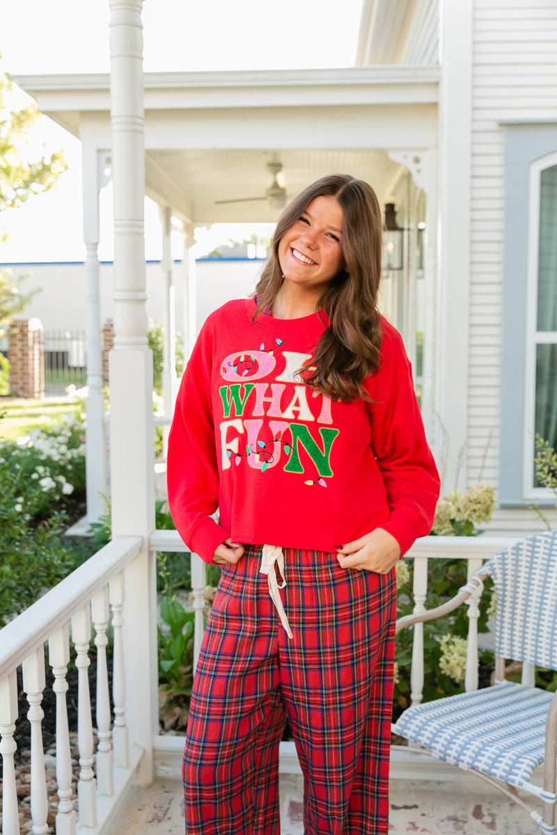 "Oh What Fun" Lounge Sweatshirt