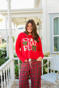 "Oh What Fun" Lounge Sweatshirt