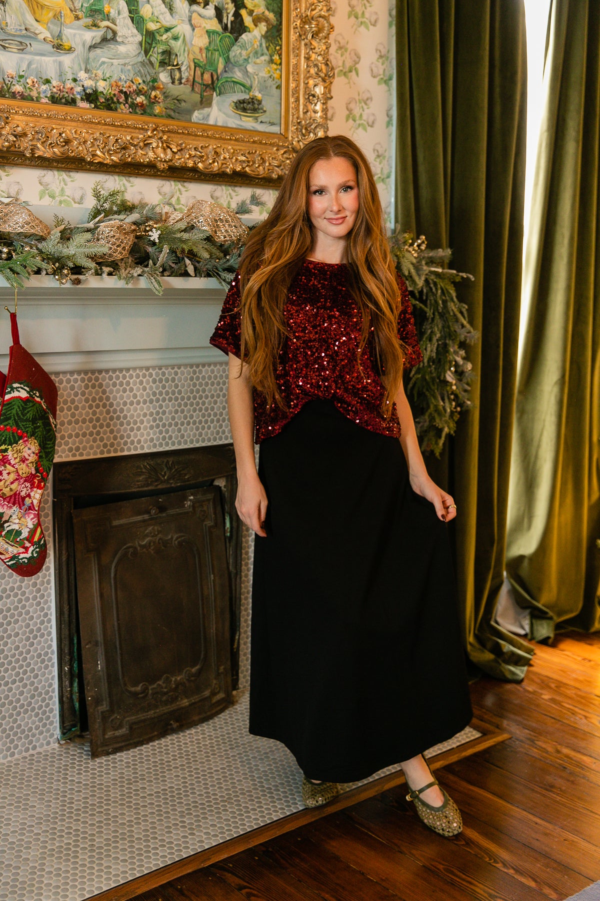 Josephine Sequin Top