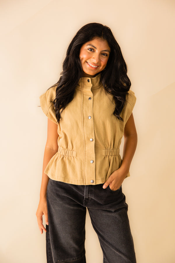 Bridgette Button Up Top