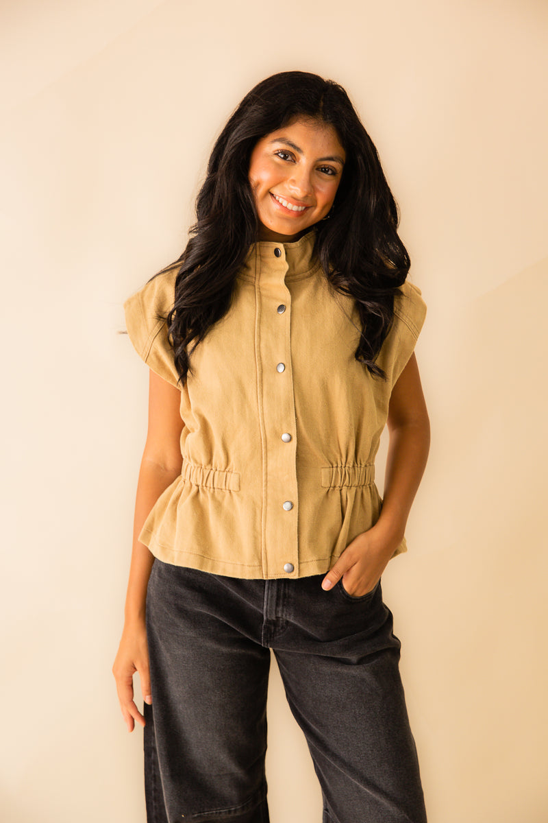 Bridgette Button Up Top