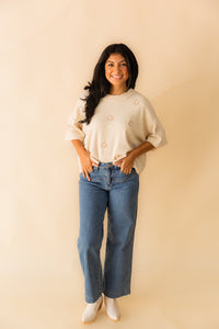 Horse Shoe Sweater Top