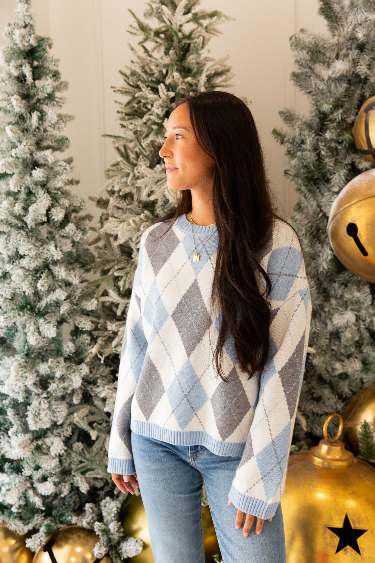 Winnie Argyle Sweater