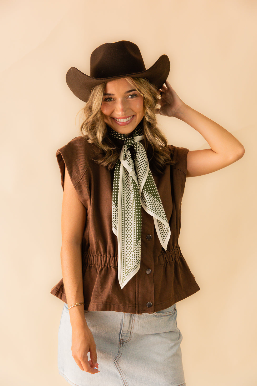 Bridgette Button Up Top