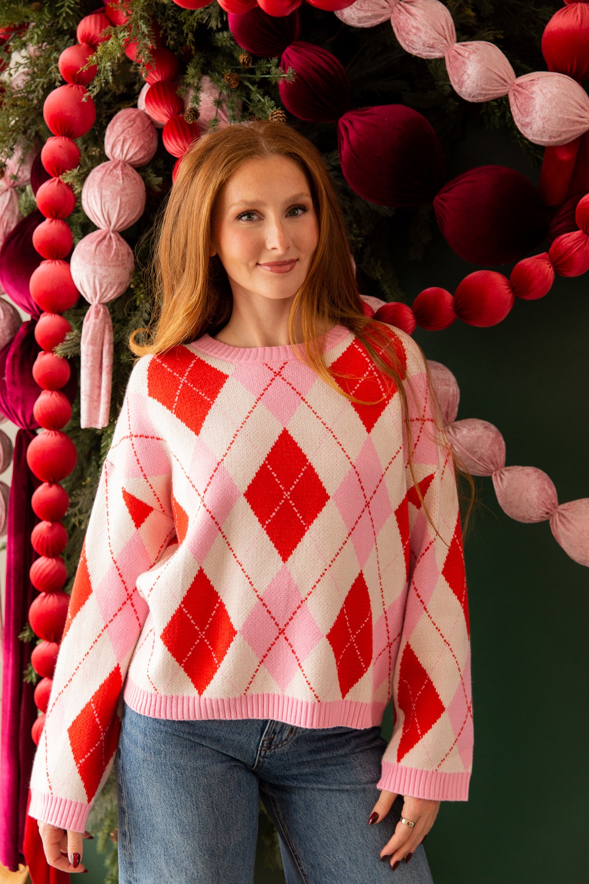 Winnie Argyle Sweater