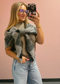 Triangle Argyle Scarf