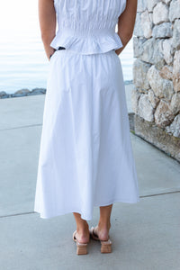 Central Park Midi Skirt W/ Belt