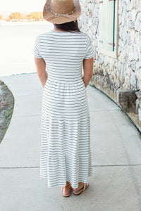 Ashby Tiered Stripe Dress