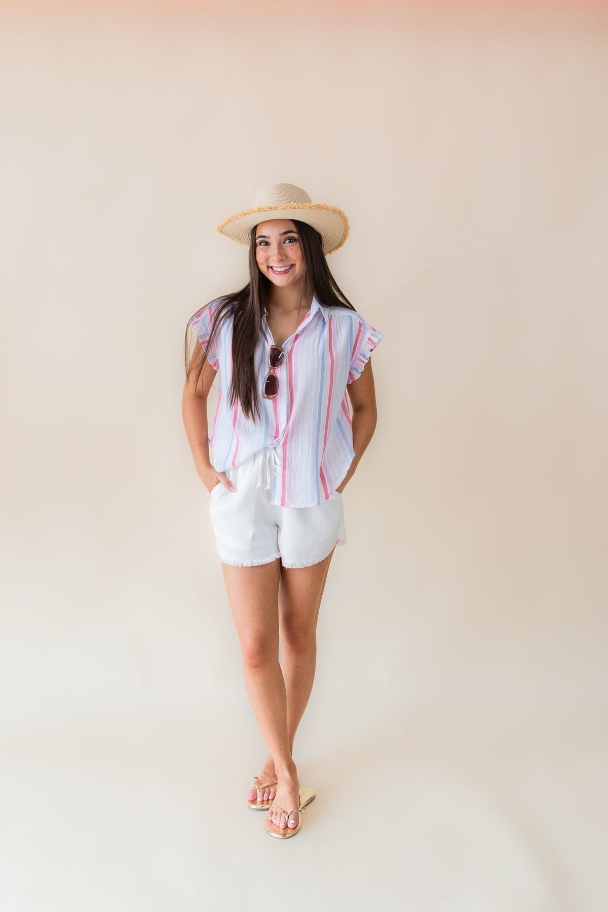 Roseville Ruffle Dolman Shirt