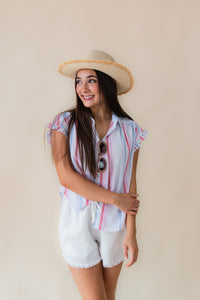 Roseville Ruffle Dolman Shirt
