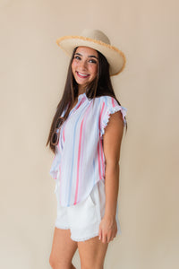 Roseville Ruffle Dolman Shirt