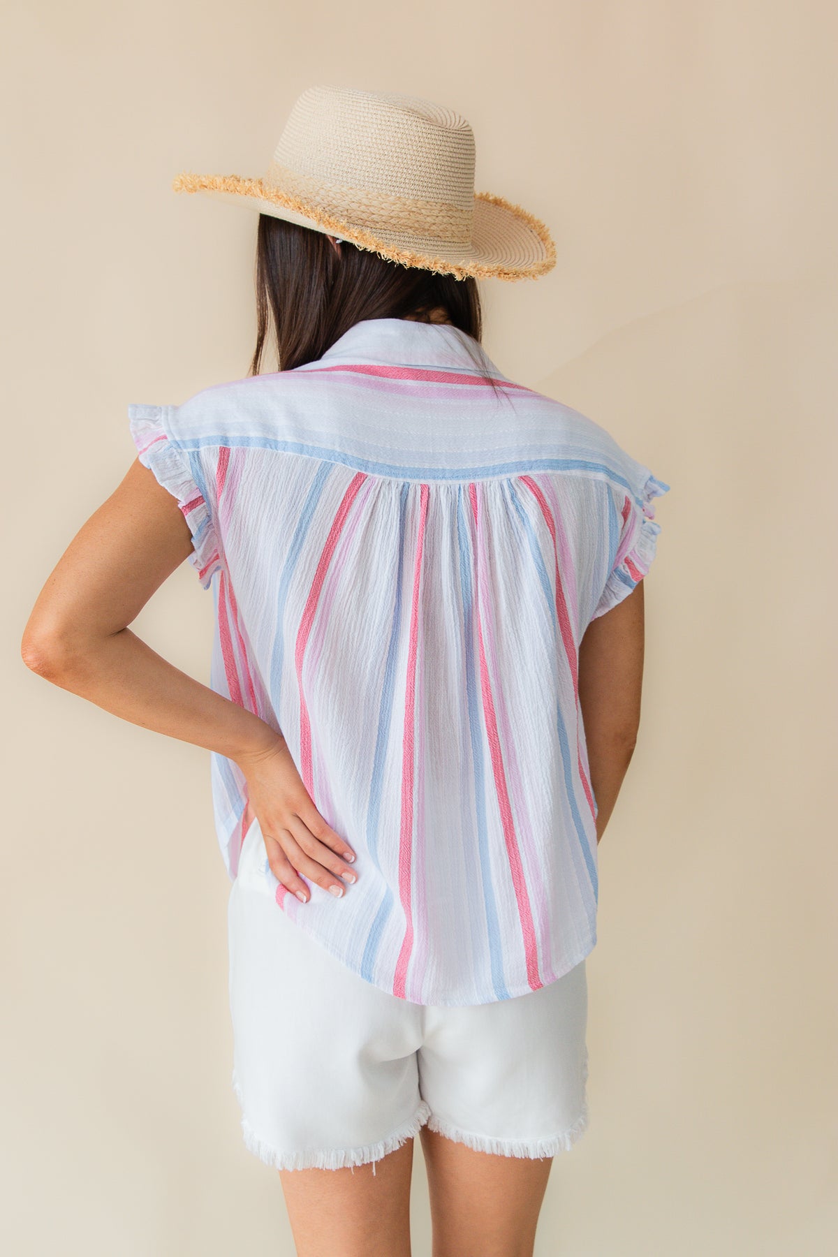 Roseville Ruffle Dolman Shirt
