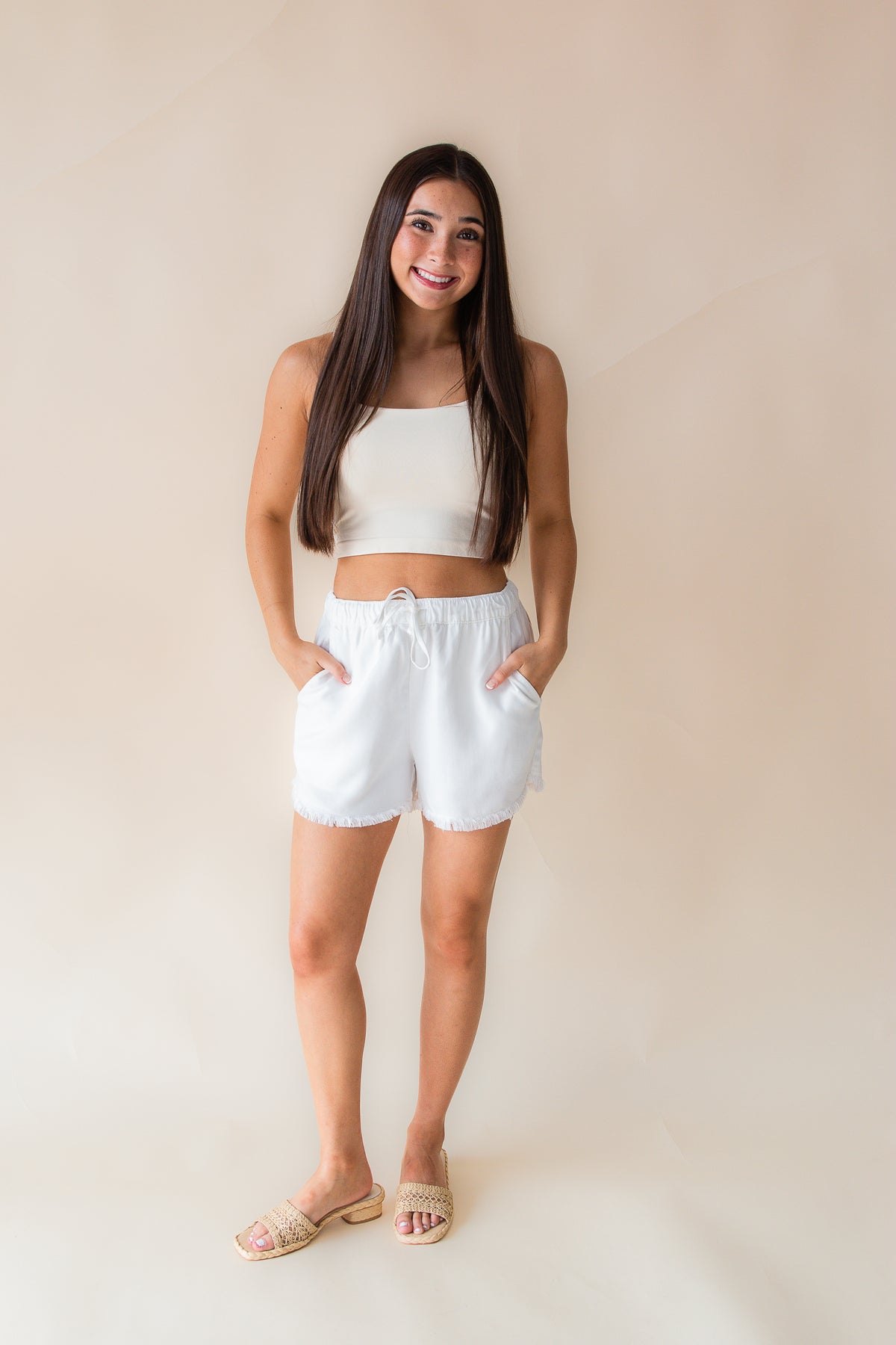 Mabel Tencel Frayed Short