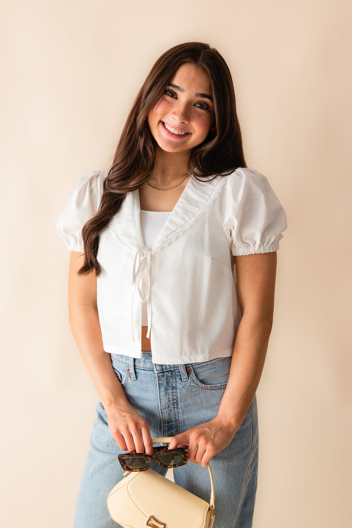 Grace Tie-Bow Blouse