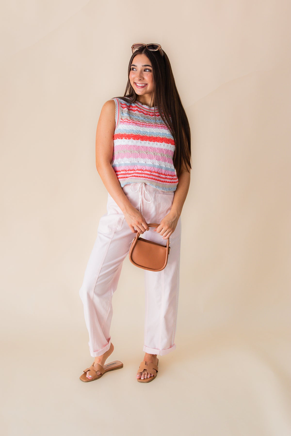 Villa Pant Barrel W Sport Stripe