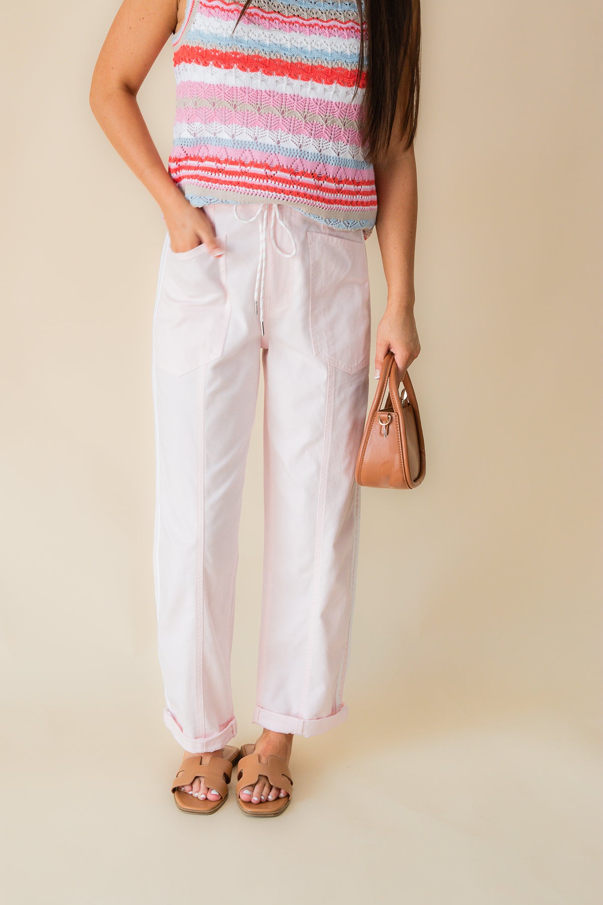 Villa Pant Barrel W Sport Stripe