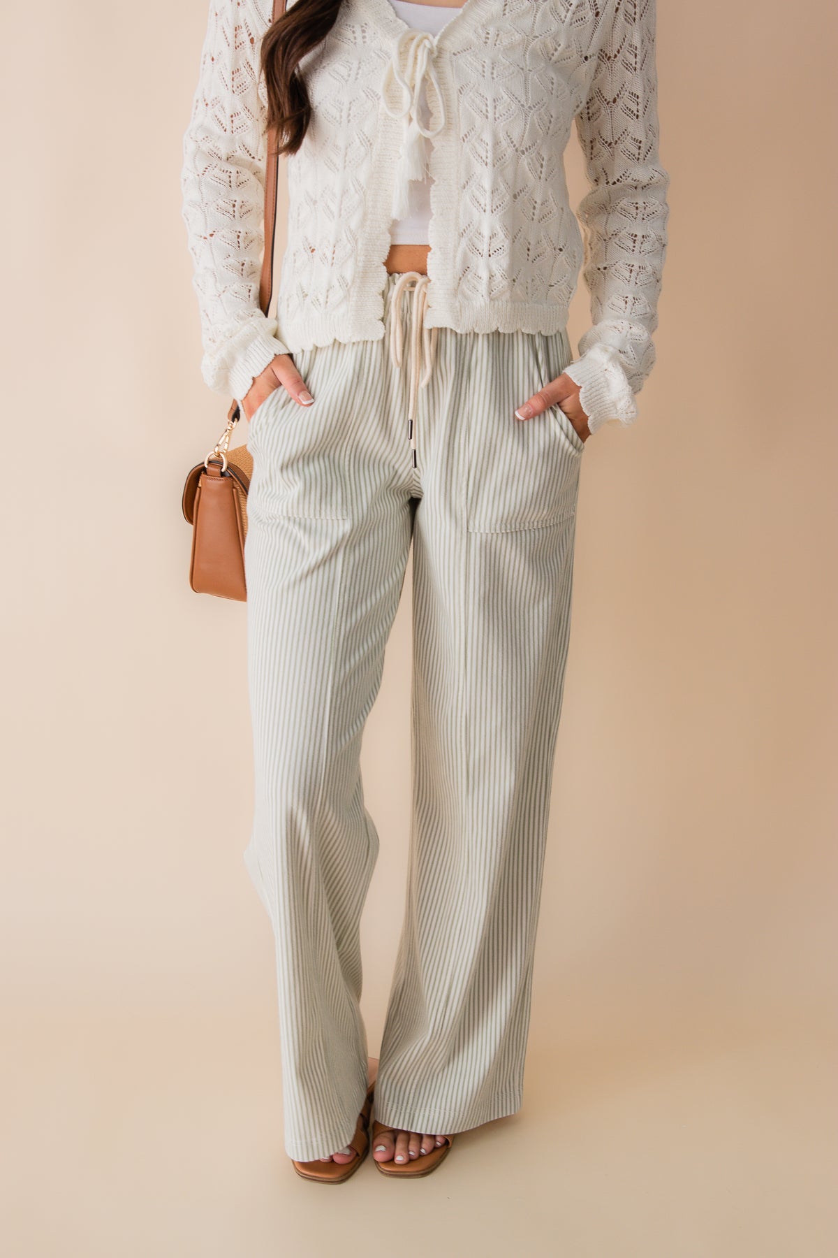 Triana Railroad Wide Leg Pant