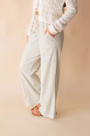 Triana Railroad Wide Leg Pant