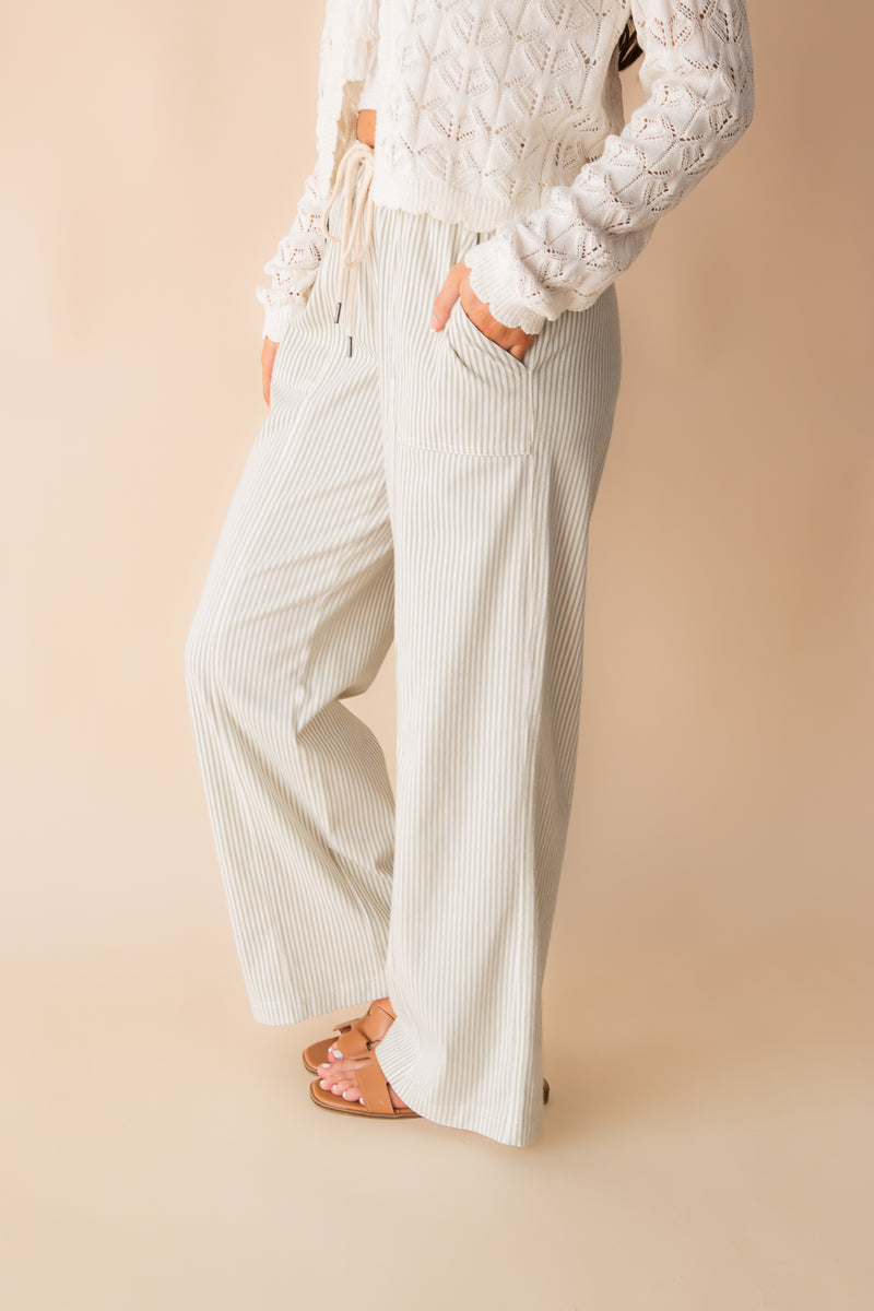Triana Railroad Wide Leg Pant