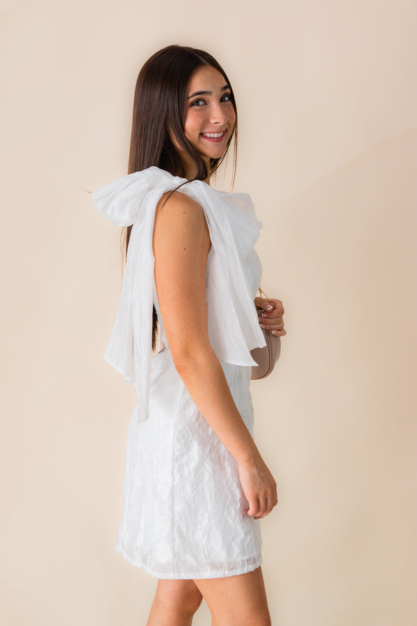 Mercy One Shoulder Bow Dress