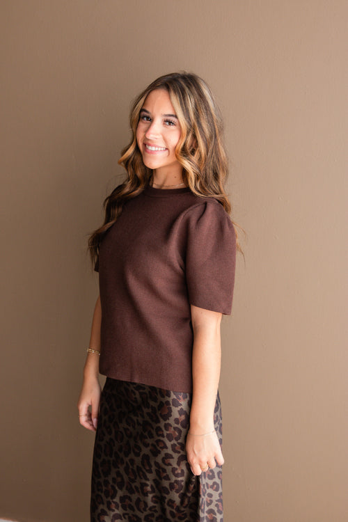 Poppy Puff Sleeve Top