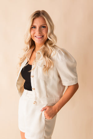 Love Language Crop Jacket