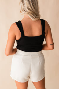 Statuesque Twisted Strap Tank