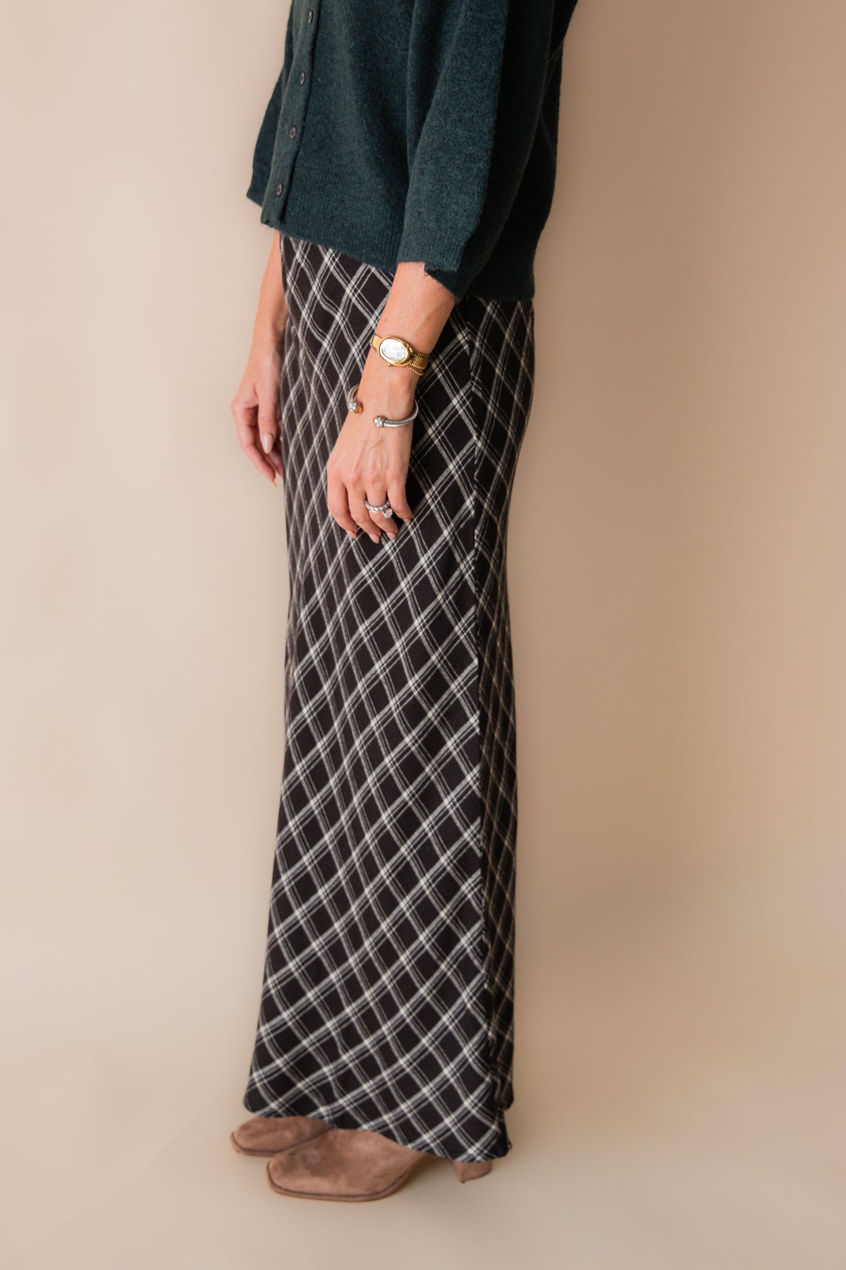 Europa Plaid Skirt