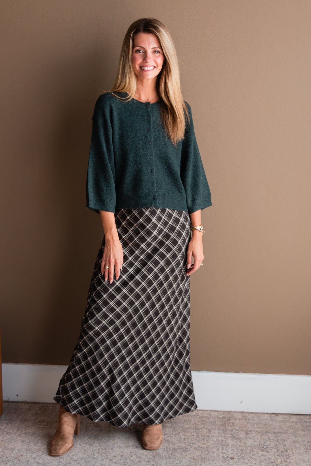 Europa Plaid Skirt
