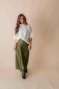 On the Dot Satin Skirt