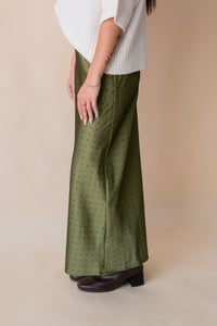 On the Dot Satin Skirt
