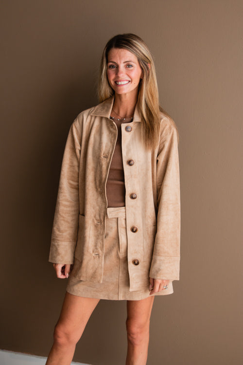 Decker Suede Chore Coat