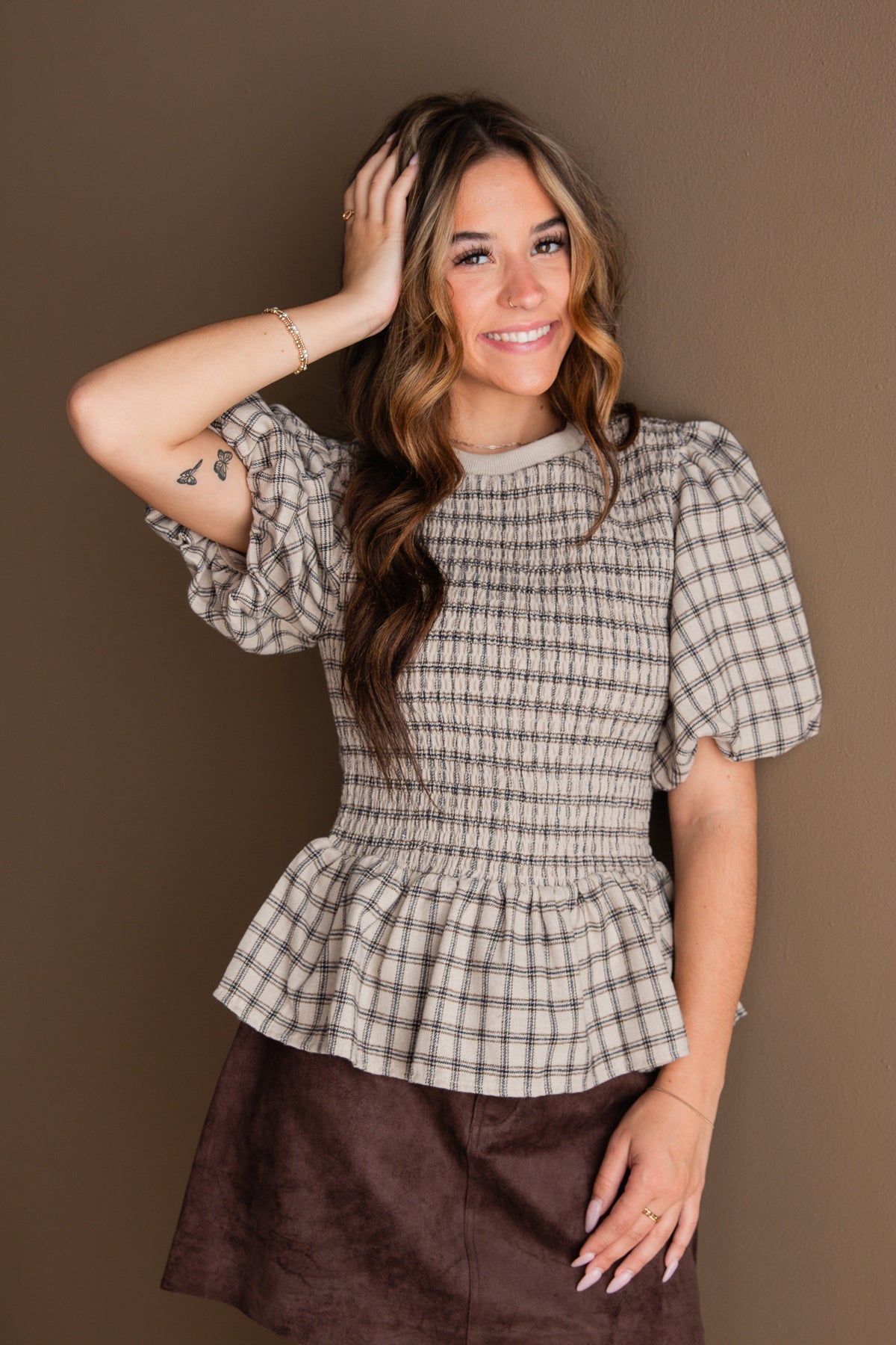 Ruthie Peplum Top