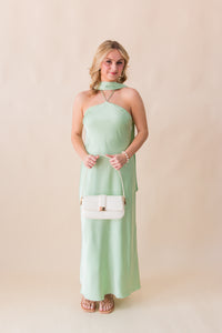 Devon Halter Scarf Dress