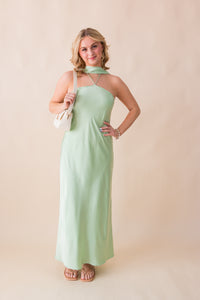 Devon Halter Scarf Dress